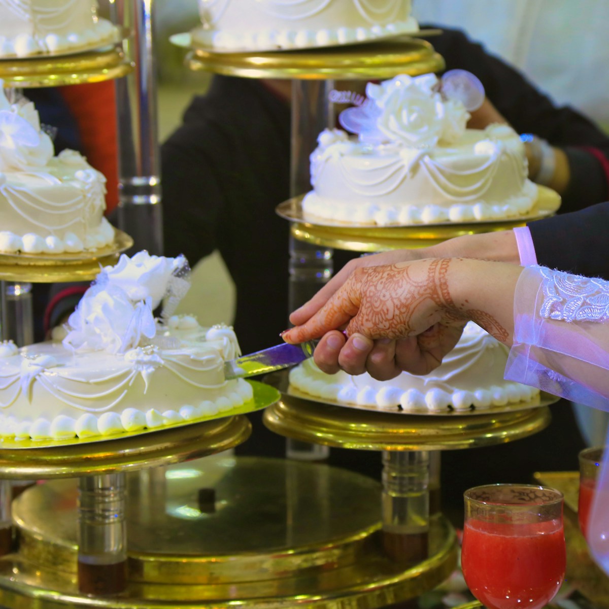 Elegante Hochzeitstorte